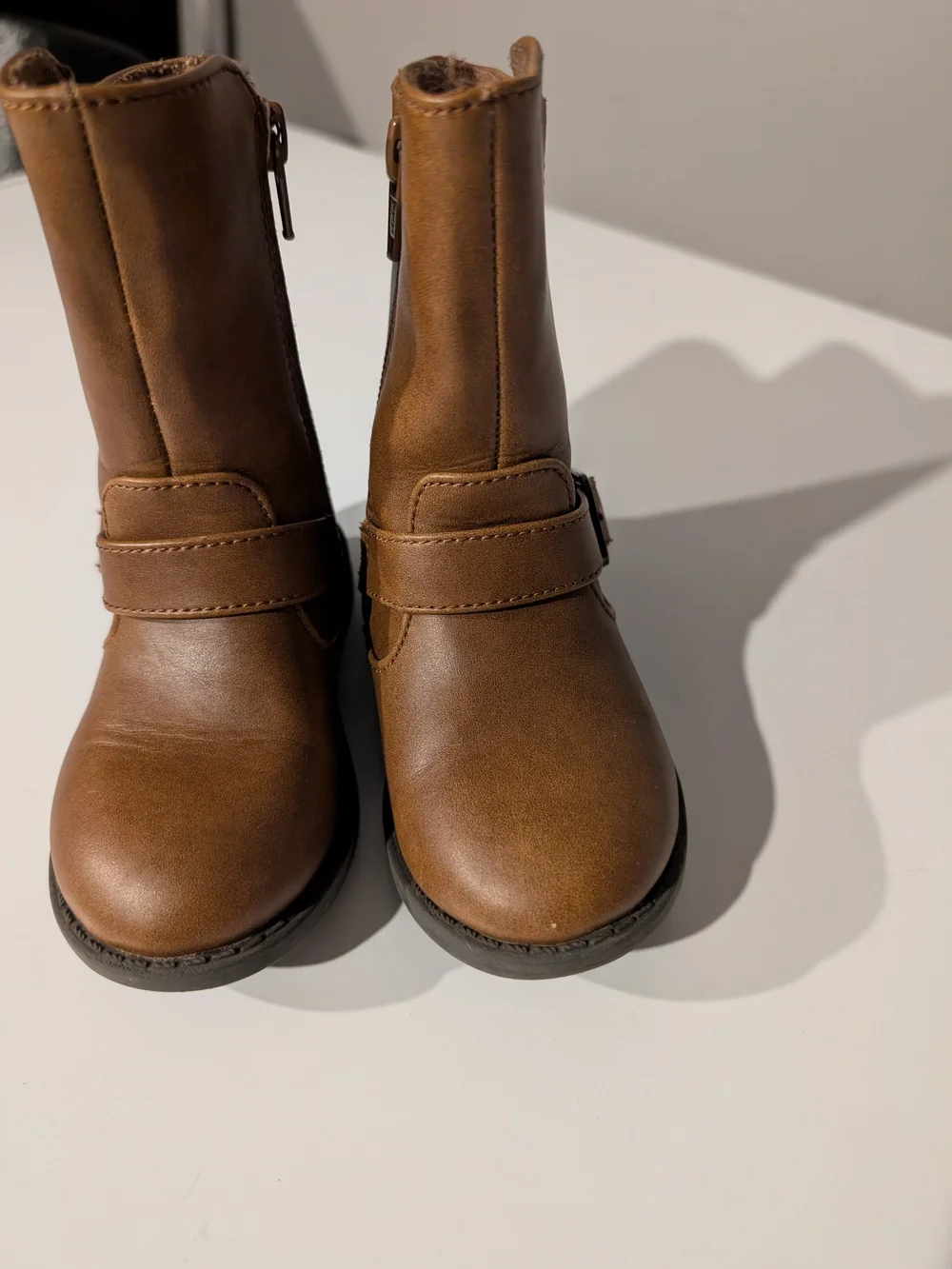 OshKosh B'gosh Brown Girls Mid-Calf Buckle Boots